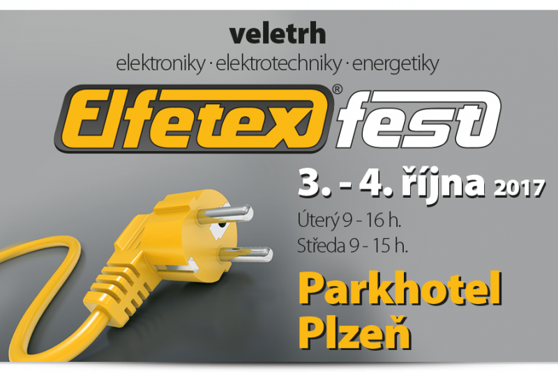 Elfetex Fest - Parkhotel Plzeň, U Borského parku 2791/31, úterý 9-16 h., středa 9-15 h